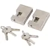 Cadenas - VVIKIZY - Rectangulaire - Robuste - Étanche - Antirouille - 2 pièces avec 6 clés