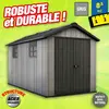 abri de jardin en resine - gris - 8,5 M2