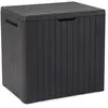 Keter Coffre de rangement de jardin résistante City Storage Box 113L Graphite