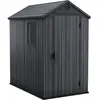 Keter Abri jardin résine "Darwin 46" - 2,3m² - 126 x 185 x 205 cm -  Gris