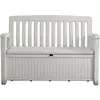 Keter Patio bench227L Banc de rangement 138,6 x 63,5 x 88 cm, blanc (253818)