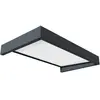 Marquise 95 x 160 cm Anthracite/Blanc translucide - SOPHIA 1600 