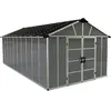 Palram Abri de jardin 11x21.3 pieds gris anthracite avec plancher 705724