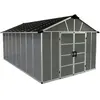 Palram Abri de jardin 11x17.2 pieds gris anthracite avec plancher 705723