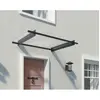 Palram - Canopia - Marquise de porte Nancy 94 x 150 cm Gris Anthracite