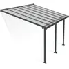 Pergola Olympia 3x4 Palram Longueur : 4.25 m, Largeur : 2.95 m Gris