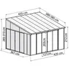 Palram Palram - Pergola Fermée 15.6m² Gris Anthracite - 703991