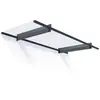 Palram - marquise transparente 94x205,5cm gris anthracite - 705125 TU