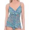Blush by Gottex - Haut de Maillot Tankini India bleu T.S/D