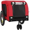 FYDUN Remorque de vélo pour animaux de compagnie rouge et noir 92428