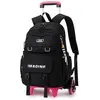 Cartable roulettes - Mixte - Noir - Tissu Oxford - 32x22x45 cm - 30 li...