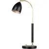 Lampe à poser en laiton et métal noir 50,7 x 9,8 cm Deluxe - Belid