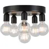 Luminaire Center Plafonnier REGAL en Métal et Noir mat Diamètre 32 Cm