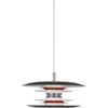 Suspension noire et rouge 1,75m diamètre 30cm LED Diablo - Belid