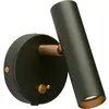 Applique murale en métal vert bouteille et câble noir  Slender - Belid