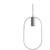STAR TRADING Suspension déco Shape avec ovale, argentée
