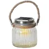 STAR TRADING Lampe solaire LED à poser Jar en verre