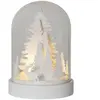 STAR TRADING Lampe décorative LED Kupol scène de forêt, blanche