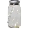 Star Trading Lanterne - Best Season - Jamjar - Verre Transparent - Métal - Solaire H18cm Ø8cm