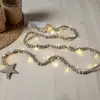 STAR TRADING Guirlande lumineuse LED Beady, greige, perles en bois, 15...