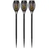 STAR TRADING Lampe solaire LED Flame Mini en lot de 3