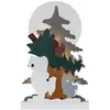 STAR TRADING Lampe LED Forest Friends, ours blanc, raton laveur