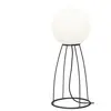 STAR TRADING Lampe de terrasse Mallorca 70 cm noir/blanc plastique/mét...