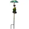 STAR TRADING Lampe solaire LED Salona éléments déco, bleu/vert