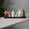 STAR TRADING Chandelier LED Forest Friends, à cinq lampes