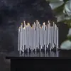 STAR TRADING Chandelier Note, à 16 lampes, gris