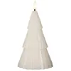 STAR TRADING Bougie LED Flamme Grany, blanc, 18 cm, cire véritable, fonctionne sur piles