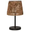 STAR TRADING Lampe de table LED Cesta 48cm brun/noir Plastique/métal