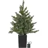 Star Trading - Arbre de Noël artificiel led Greyland, vert, avec pot n...