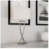 By Rydéns Omega lampe de table chrome/blanc hauteur 52cm