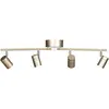 Lampe plafonnier en 4 spots By Rydéns Correct - gold - 17,5x83 cm