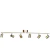Lampe plafonnier en 6 spots By Rydéns Correct - gold - 17,5x124 cm