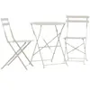 Taosalon 1 table, 2 fauteuils beiges.