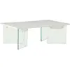 Venture Home Table Basse 120 X 80 Cm Pieds En Verre Ester