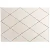 Tapis déco shaggy patrik 200x290cm blanc