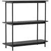 Ebuy24 - Heim bibliothèque 120 cm 3 étagères noir.