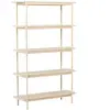 Heim bibliothèque 190 cm 5 étagères whitewash.
