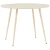 Ebuy24 - Plaza table de salle à manger Ø100 cm whitewash.