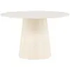 EBUY24 Lanzo table de salle à manger Ø120 cm whitewash.