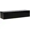 Meuble tv 2 tiroirs fristad 160cm noir