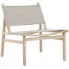 Fauteuil Bas en Bois Millo 70cm Naturel