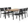Ensemble Table de Jardin & 6 Chaises Holmbeck & Copacabana 200cm Natur...