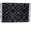 Tapis déco en laine david 202x300cm noir