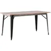 Tempe table de salle à manger 80x140cm noyer décor.