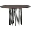 Table à Manger Ronde Design "Stone" 120cm Marron