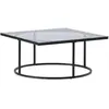 Table basse design en verre skanor 90cm noir